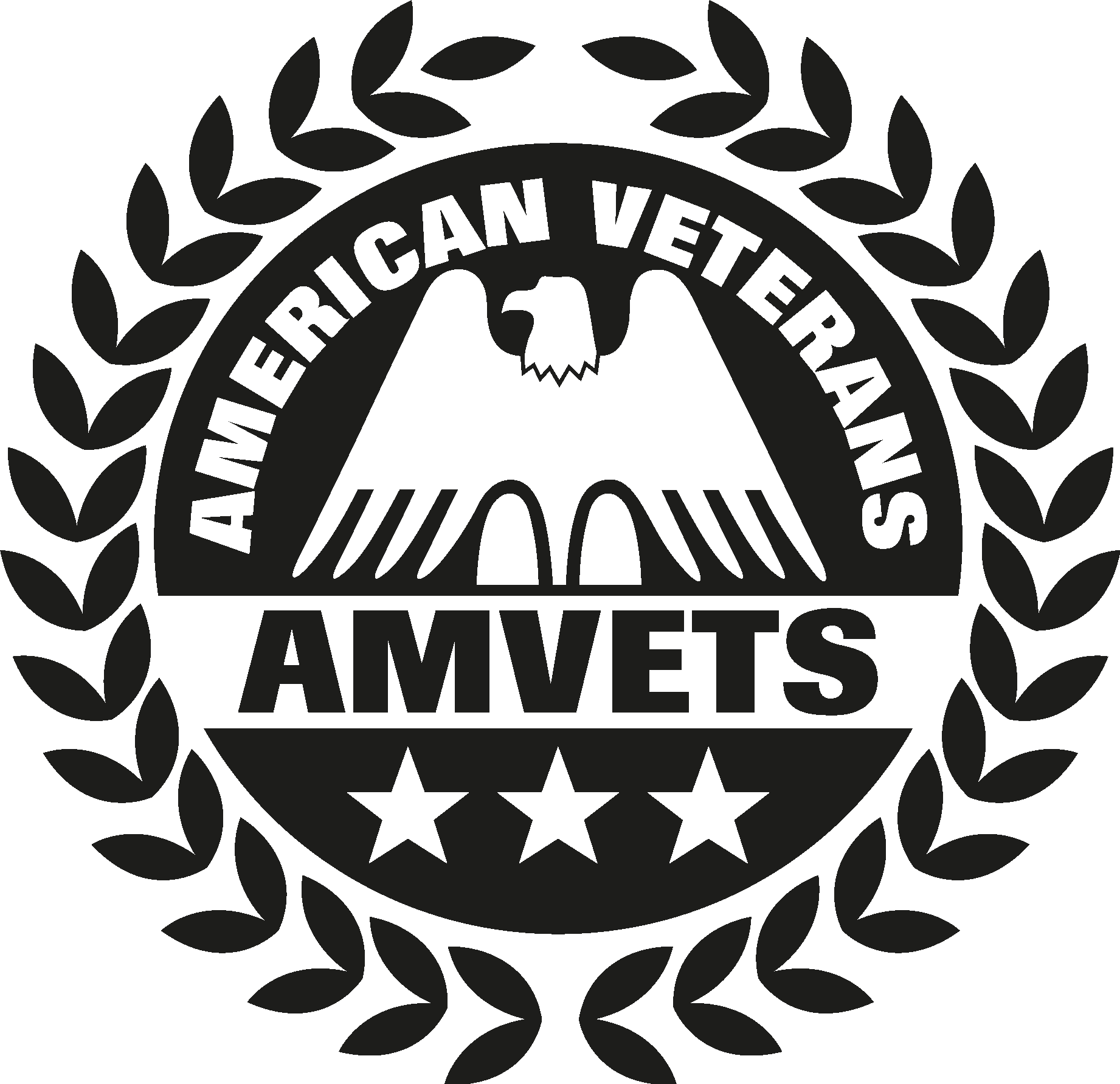 AMVETS BLACK Logo Vector Logo
